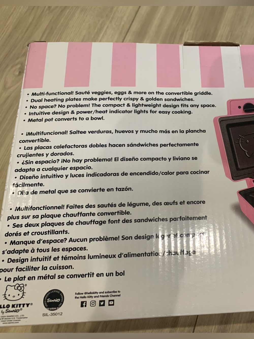 Hello Kitty Pink Soup & Sandwich Maker - Cute Pink Appliance - Picture 3 of 3